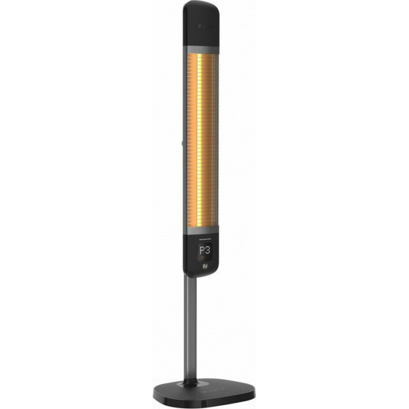 Luxeva SMART FR-2500W Επιδαπέδια Θερμάστρα με Wi-Fi και Τηλεχειριστήριο Μαύρο 2500W